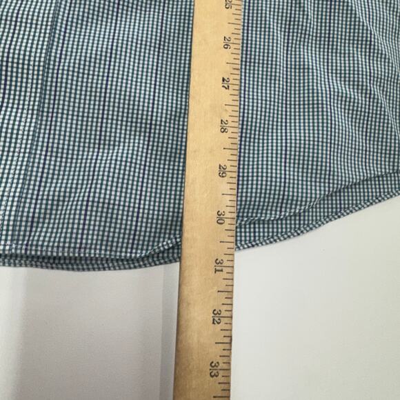Brooks‎ Brothers Shirt Men Large 16.5 34 Regent Original Polo Blue Green Check - Picture 6 of 8